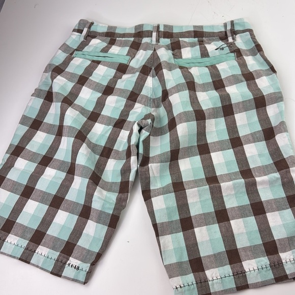 Horny Toad Women's Brown & Blue Check Shorts - Picture 5 of 10